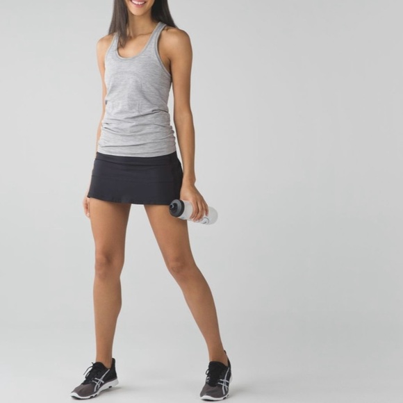 Lululemon Pace Rival Skirt Golf Tennis Pickleball 13”Black Sz4 Rare Release 2015 - Picture 2 of 11